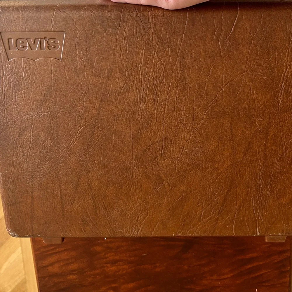 Levi's Samsonite Brown Leather Locking Briefcase